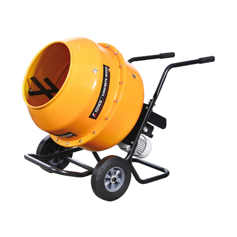 Mezclador de concreto HCM-130L con descarga precisa de soporte de rodillo de diseño de empuje manual